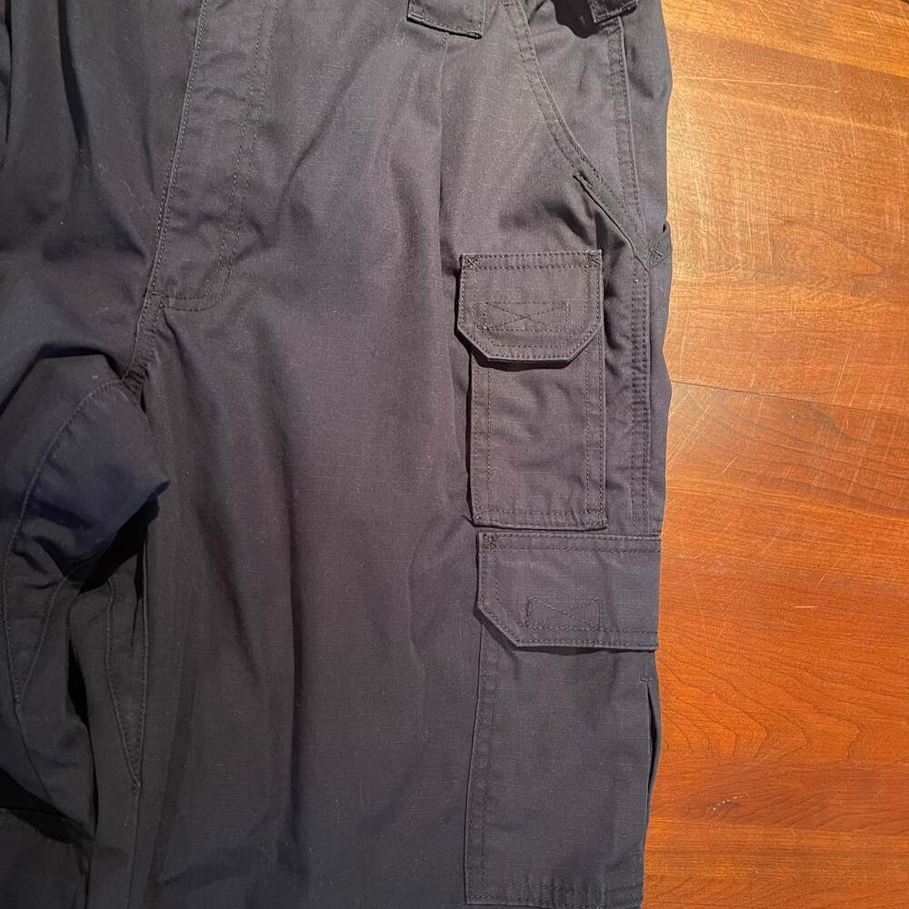 5.11 Tactical Series Pants Mens 36 x 34 Blue Cargo Canvas Straight Leg - Picture 6 of 9